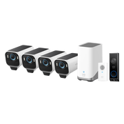 EufyCam S3 Pro 4-Pack + Video Doorbell E340 + Chime