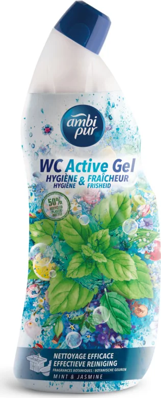 Ambi Pur Toiletreiniger Wc Active Gel Mint & Jasmijn 750 ml
