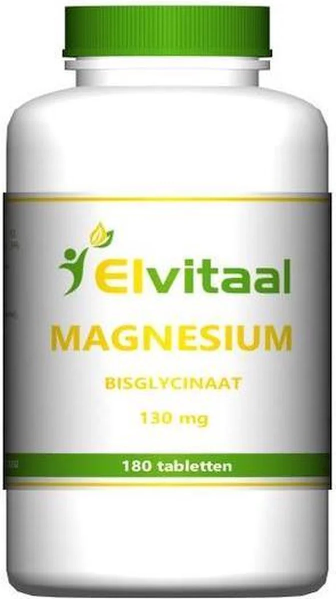 Elvitum Magnesium Bisglycinaat 130mg Tabletten 180TB