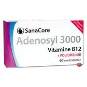 SanaCore Adenosyl 3000 Vitamine B12 + Foliumzuur Smelttabletten 60TB