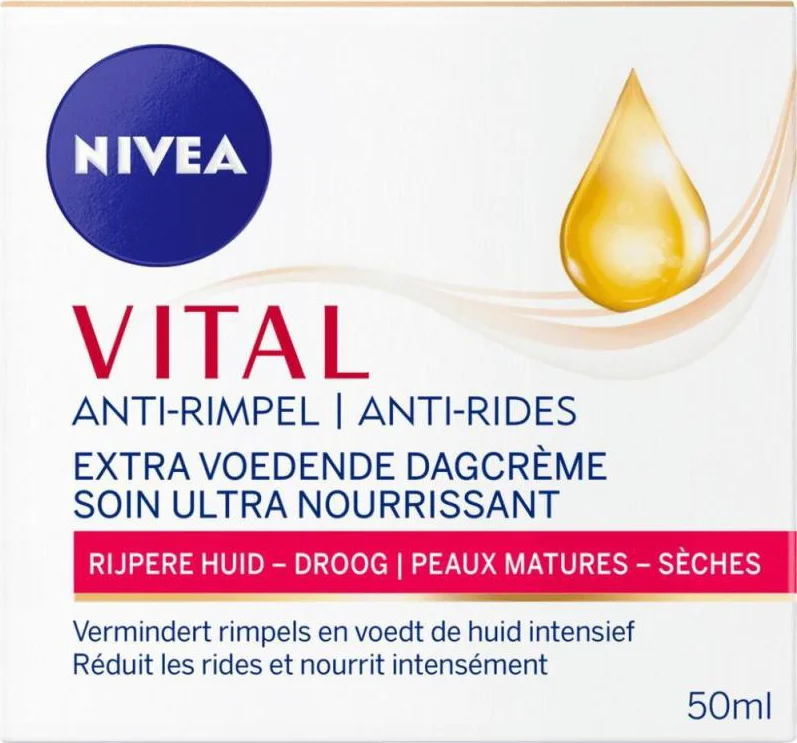 Nivea Vital Anti-Rimpel Extra Voedende Dagcrème 50ML