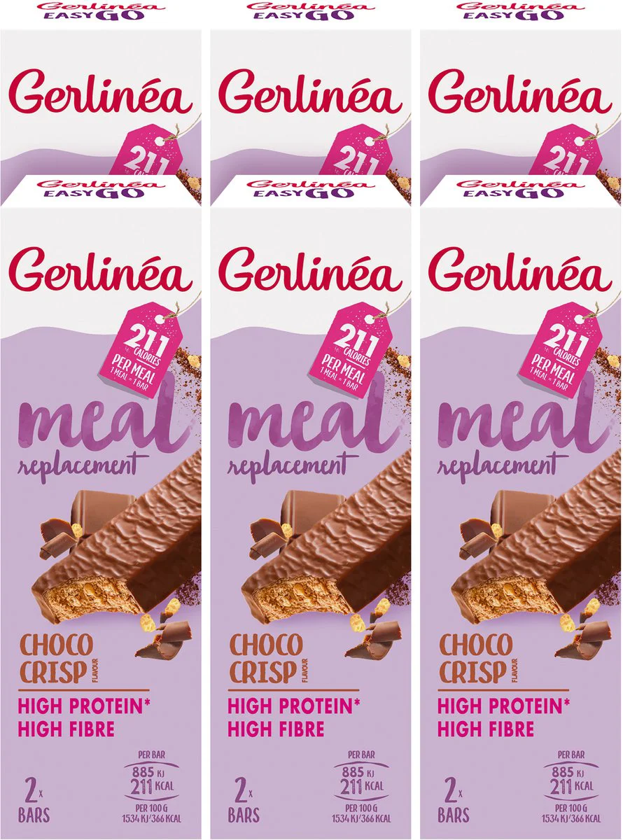 6x Gerlinea Repen Choco Crisp 2 x 58 gr