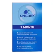Unicare 1 Month 6 Zachte Contactlenzen -6.00 6ST