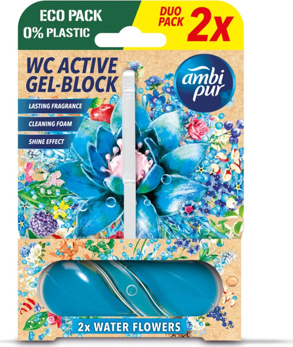 Ambi Pur Toiletblok Water & Bloemen 2 stuks