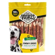 10x Voskes Hondensnack Runderhuid Sticks Eend 100 stuks