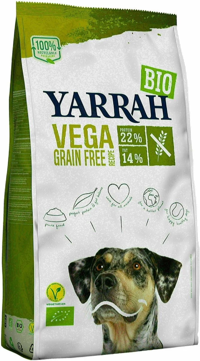 Yarrah Biologisch Hondenvoer Vegan Tarwe Vrij 10 kg