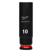 Milwaukee ShockWave™ Krachtdop 1/4" lang | 10 mm - 4932480259