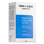 New Care Magnesium Bisglycinaat Tauraat Tabletten 60TB