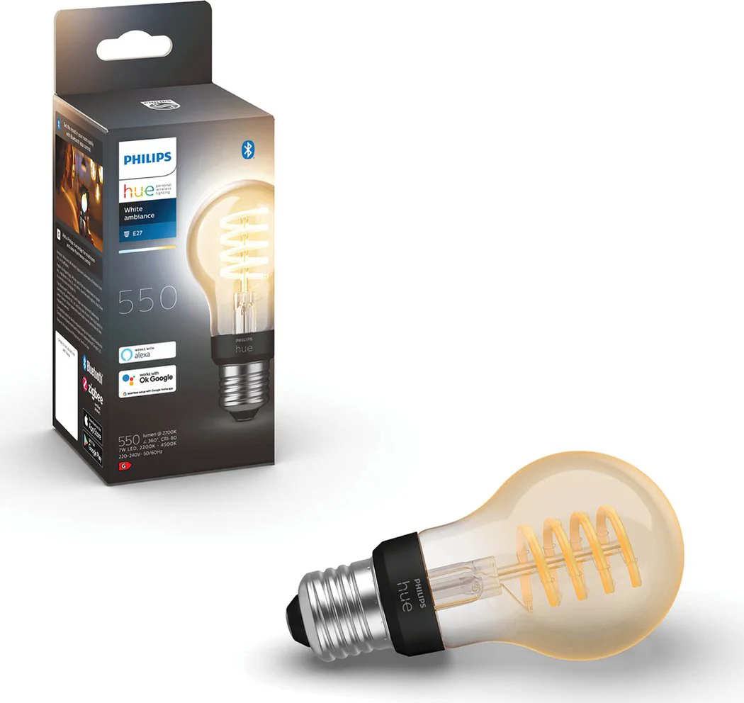 Philips Hue Filamentlamp White Ambiance Standaard E27