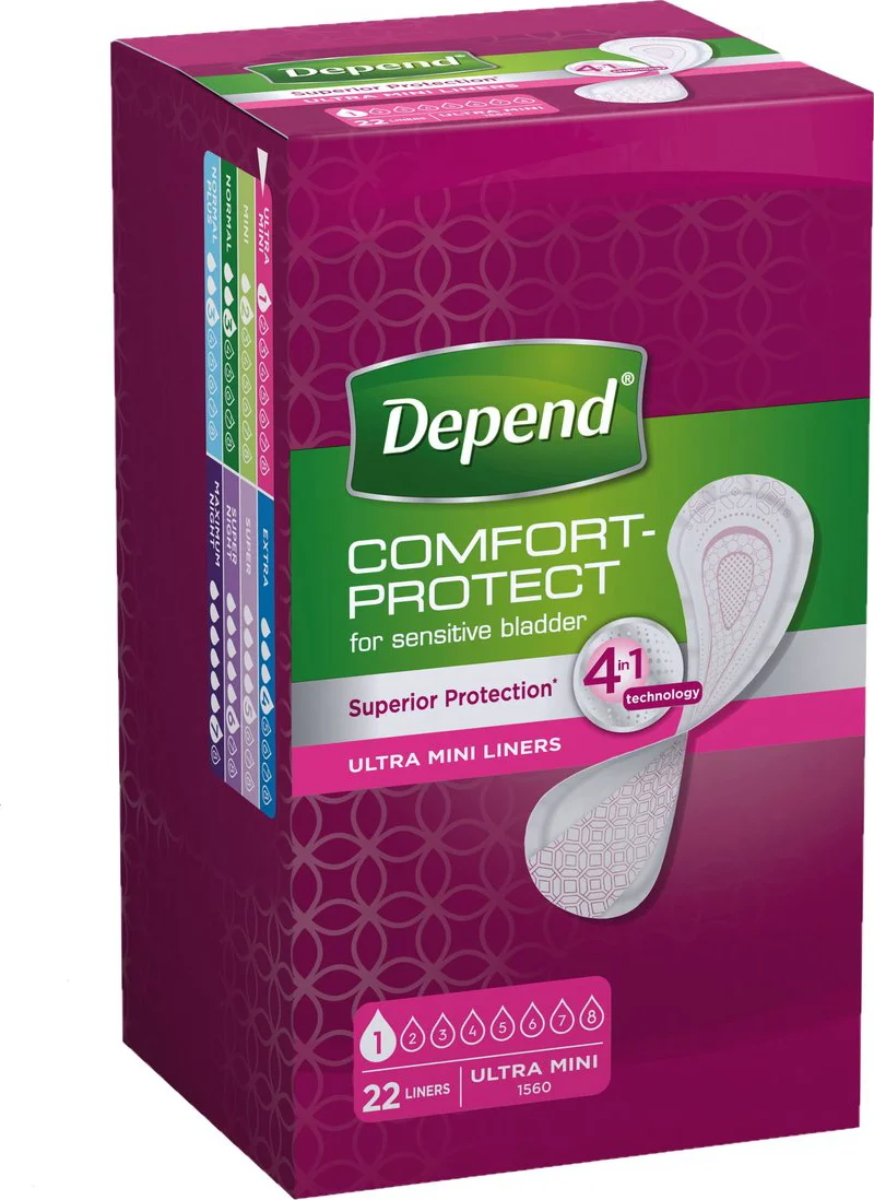 Depend Inlegkruisjes Ultra Mini 22ST