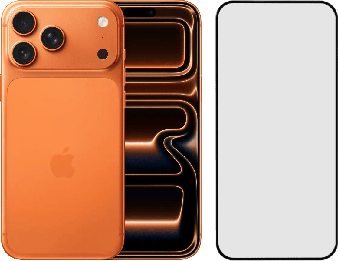 Apple iPhone 17 Pro Max 1TB Oranje + BlueBuilt Screenprotector Glas
