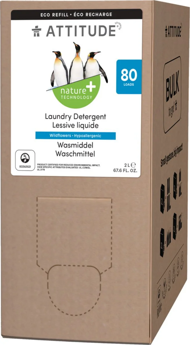 Attitude Laundry Detergent Wildflowers Navulverpakking 2LT