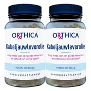 2x Orthica Kabeljauwleverolie 90 softgels