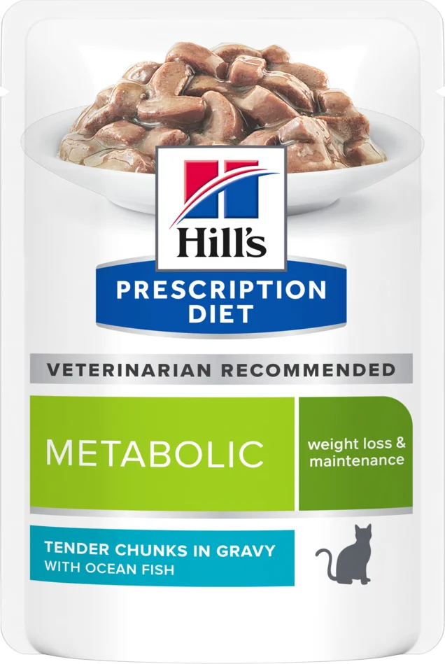 Hill's Prescription Diet Metabolic Weight Management Kattenvoer Nat Zeevis 85 gr