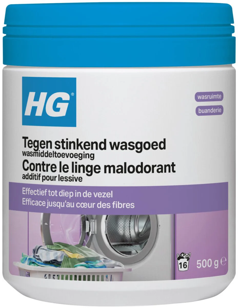 HG Wasruimte Tegen Stinkend Wasgoed Wasmiddeltoevoeging 500GR