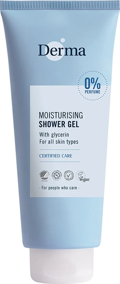 Derma Moisturizing Shower Gel Parfumvrij 350ML