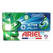 4x Ariel 4in1 Wasmiddel Pods Actieve Geurbestrijding 19 stuks