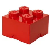 LEGO Opbergsteen met 4 noppen - rood