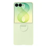 Samsung Galaxy Z Flip 8 Siliconen Back Cover met Magneet Groen