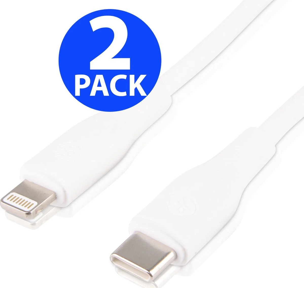 2x USB C Oplader Kabel - Geschikt voor Apple iPad, iPhone met Lightning naar USB-C Oplaadkabel - 2 Meter