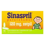 Sinaspril Paracetamol 120mg Zetpillen 10ST