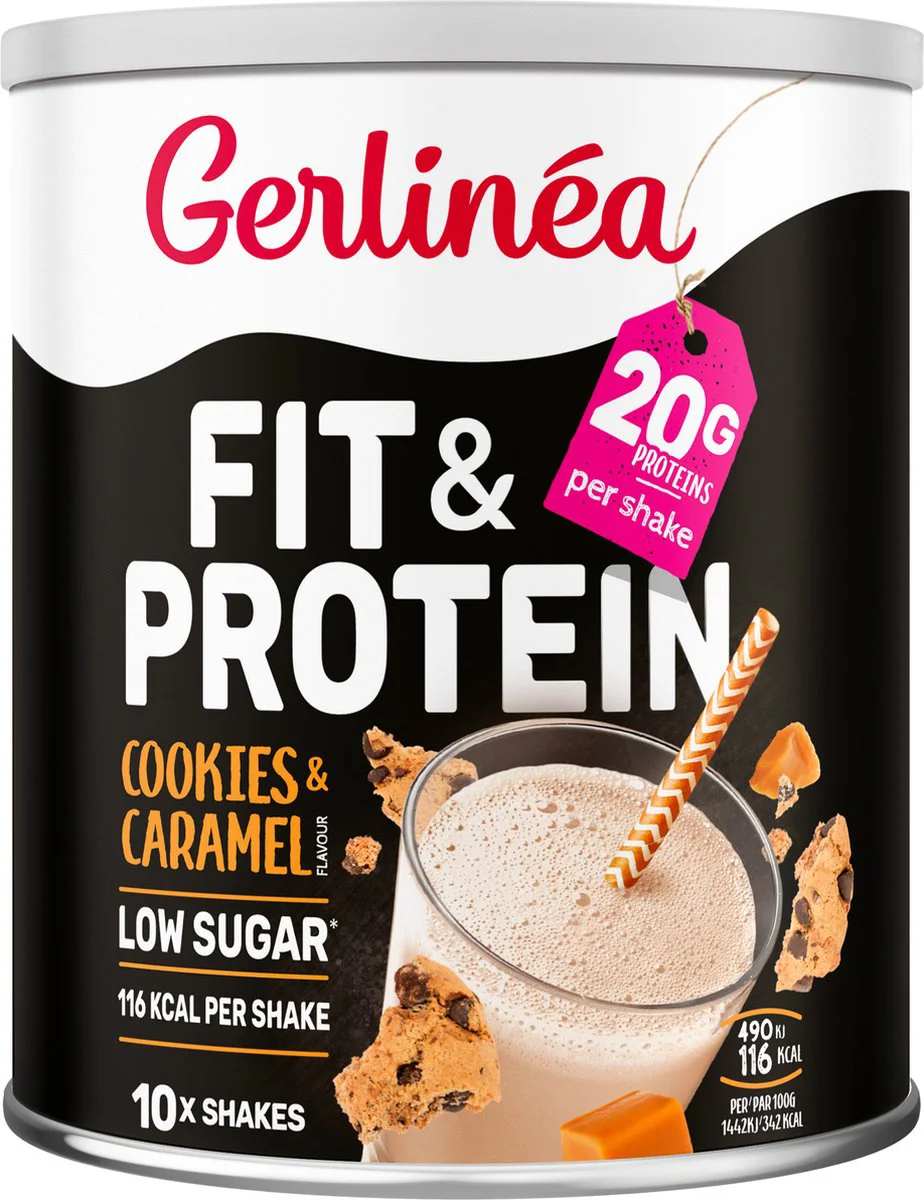 Gerlinéa Fit & Protein Shake Cookies & Caramel 340GR