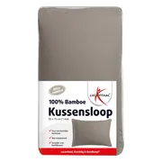 Lucovitaal Kussensloop Bamboe Taupe 50x70cm