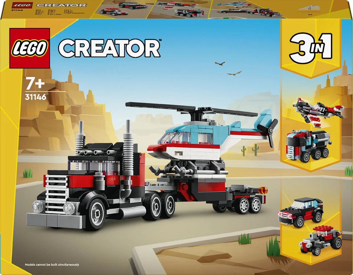 LEGO Creator Truck met helikopter 31146