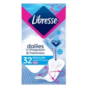 Libresse Dailies V-Protection Regular Deo Fresh Inlegkruisjes 32ST