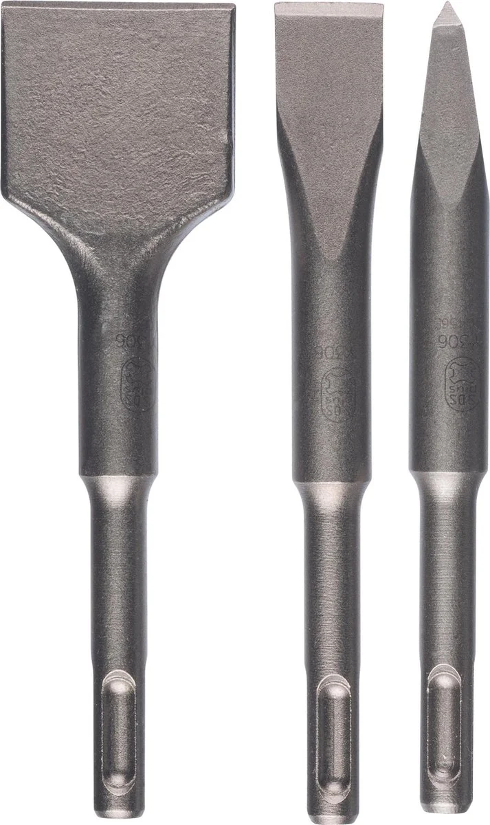 Bosch Professional Korte Beitelset SDS-Plus 140 mm 3-delig - 2608690180