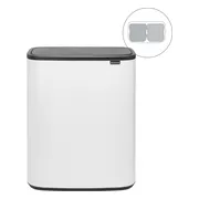 Brabantia Bo Touch Bin 2 x 30 Liter White