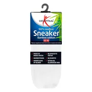 12x Lucovitaal Bamboe Sneakersok Wit maat 43-46 1 paar