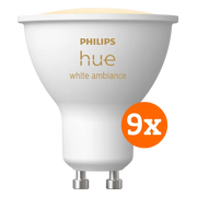 Philips Hue White Ambiance GU10 9-pack
