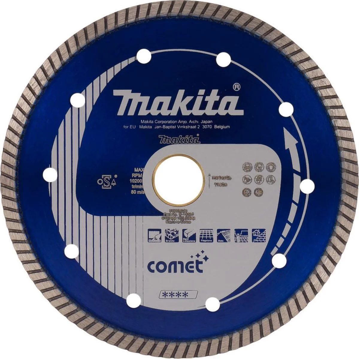 Makita B-13007 Diamantschijf | 150 x 22,23 x 2,4 mm | + reduceerring 20 mm
