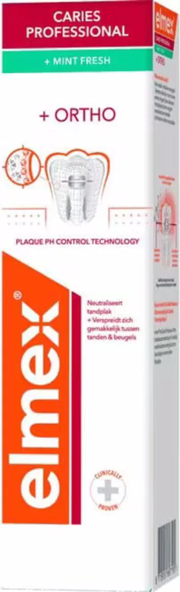 6x Elmex Tandpasta Anti-Cariës Professional Ortho 75 ml