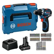 Bosch Professional PRO GSR 12V-32 Accu schroefboormachine 1x 2.0Ah 1x 4.0Ah + 40-delige bitset - 06019N7005