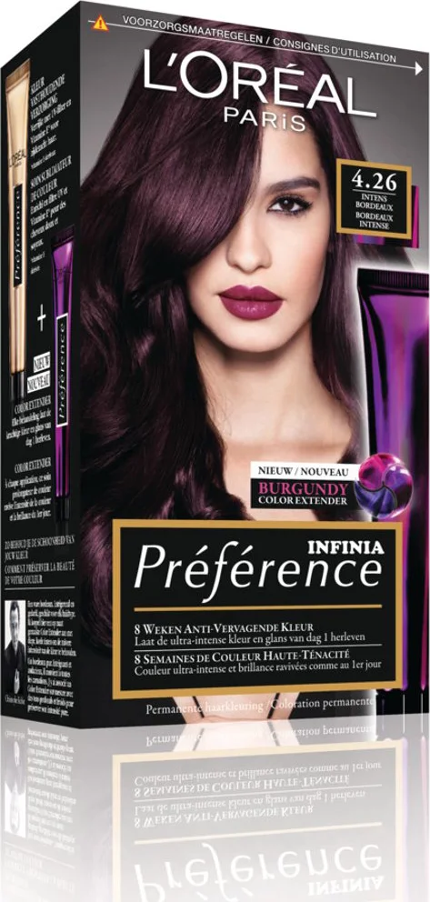 L'Oréal Préférence Permanente Haarkleuring 4.26 Intens Bordeaux