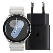 Samsung Galaxy Watch 7 4G Zilver 44mm + Oplader 25W