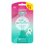 Wilkinson Quattro Smooth Sensitive Wegwerpscheermesjes 4ST