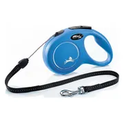 Flexi Rollijn Classic Koord 8 mtr tot 12 kg Blauw