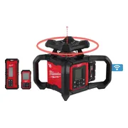 Milwaukee M18 RLOHV1200-501C ONE-KEY™ Accu rotatielaser rood + laserontvanger RD1200 - 18V 5.0Ah in koffer - 4933493204