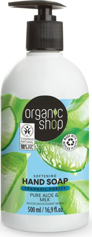 3x Organic Shop Handzeep Aloe and Milk 500 ml