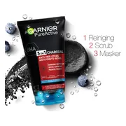 Garnier SkinActive Charcoal 3in1 Facewash 150ML