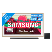 Samsung 75" The Frame Pro LS03FW (2025) + Samsung HW-S800D Zwart (2024)