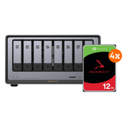 UGREEN NASync DXP8800 Plus + Seagate Ironwolf 12TB 4-Pack