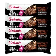4x Gerlinea Fit & Protein Reep Chocolate Almond 45 gr