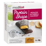 Modifast Protein Shape Reep Pure Chocolade & Sinaasappel 6 x 31 gr