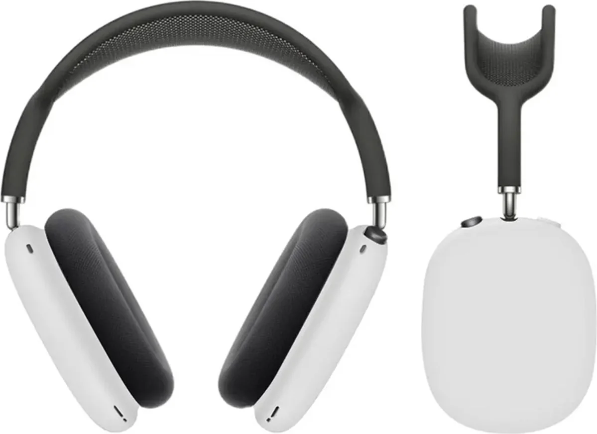 MY PROTECT - Siliconen Cover Case geschikt voor Airpods Max - Wit