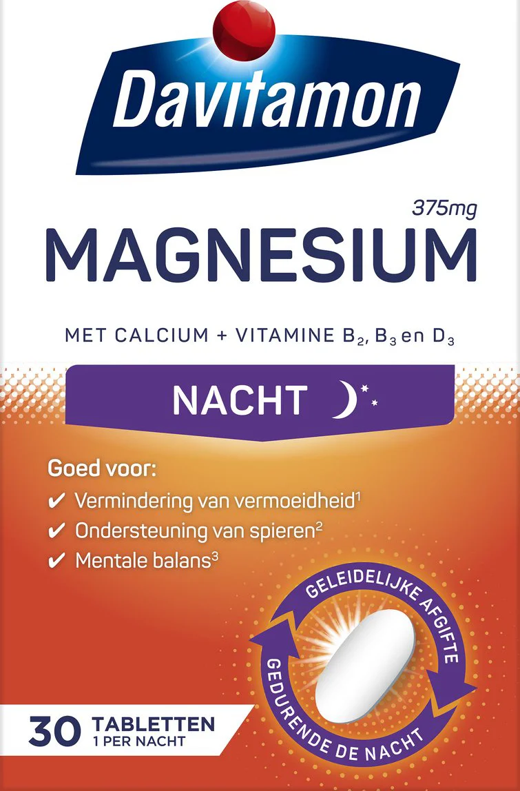 Davitamon Magnesium Voor de Nacht 30 tabletten