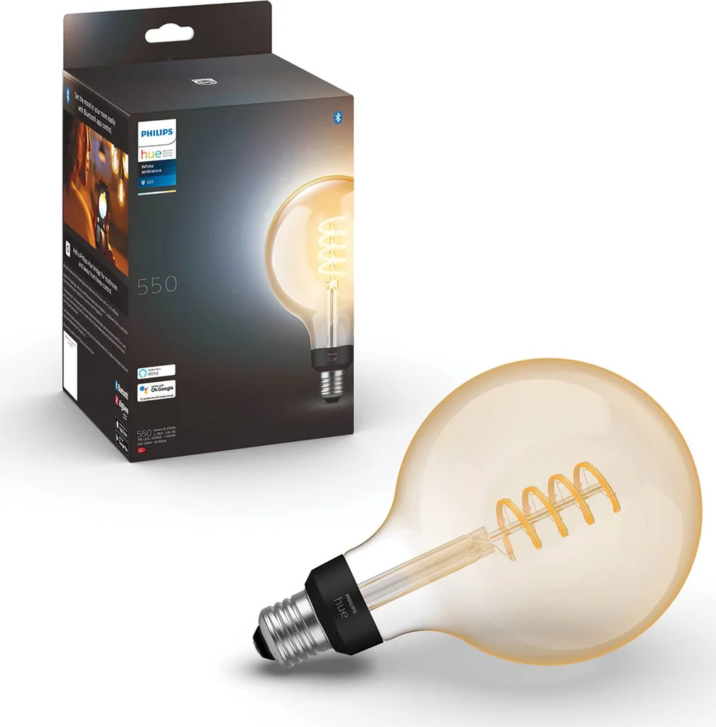 Philips Hue Filamentlamp White Ambiance Globe XL ST72/E27